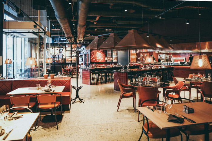 El interior de un restaurante